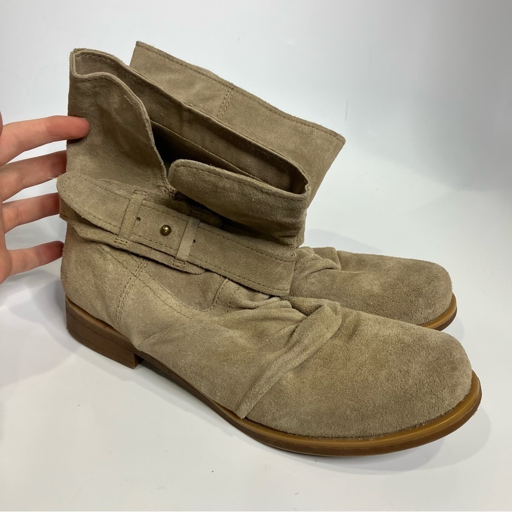 Nine West tan‎ suede leather boots size 9